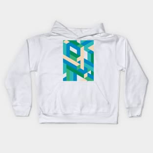 Isometric Line Design Kids Hoodie